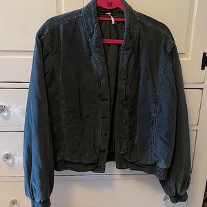 Free People Corduroy Bomber Jacket